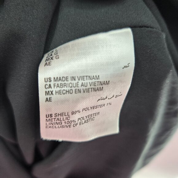 INC Black Swiss Dots Square Neck Ruffled Lined Belt Midi Dress Size Large - Picture 12 of 14